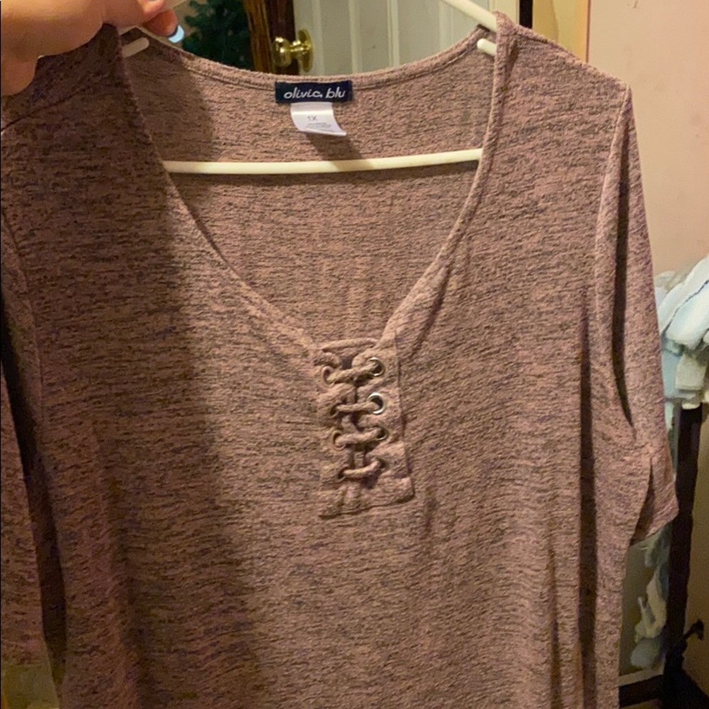 Olivia blue shirt